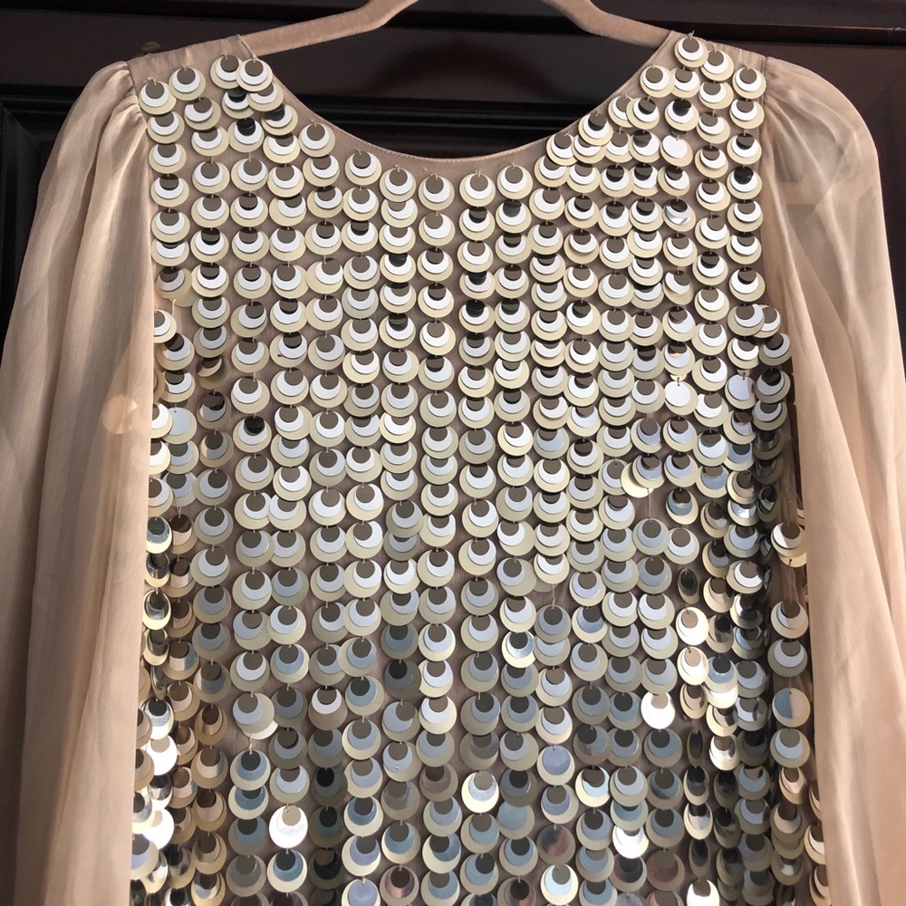 ASOS Nude Scaled Dress - Picture 3 of 8